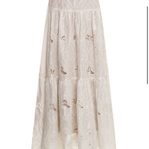 Agua by Agua Bendita White Maxi Skirt